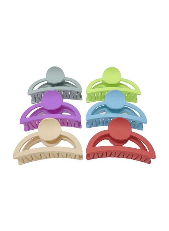 

Generic Matte Hair Claw Clips for All Hair Types, 6 Pieces