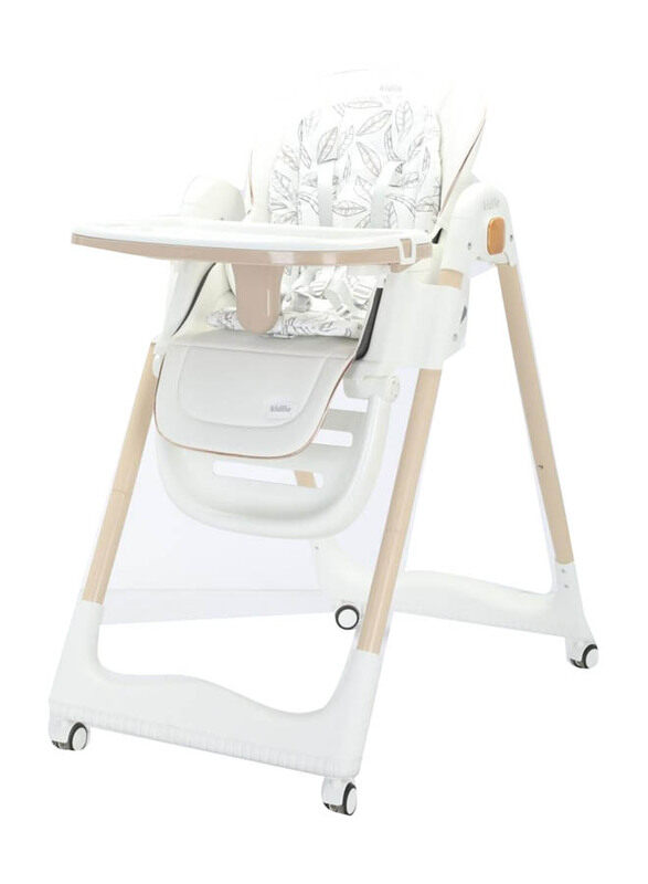 

Kidilo High Chair with Adjustable Headrest and Footrest, White