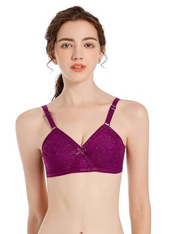 

Dhabeena Lace Underwire Bra, 42B, Burgundy