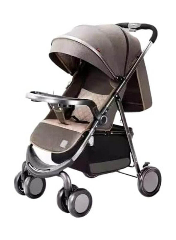 

Haoshuo Lightweight Foldable Travel Stroller With Front Food Try System For Infants And Toddlers, Grey
