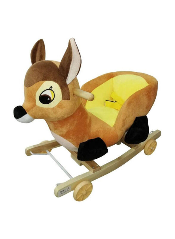 

Generic 2-in-1 Deer Ride On Rocking Horse, Multicolour