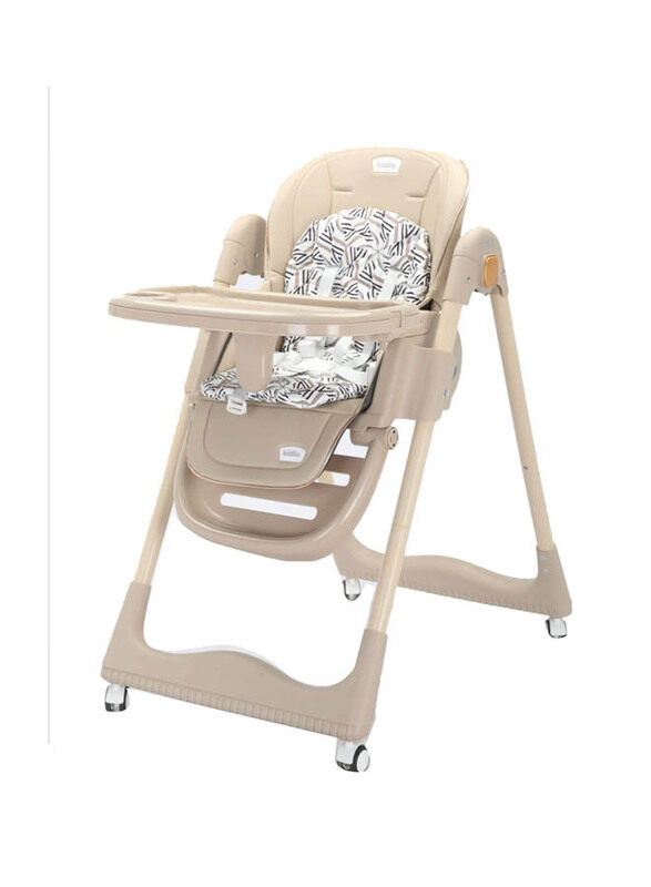 

Kidilo High Chair with Adjustable Headrest and Footrest, Khaki