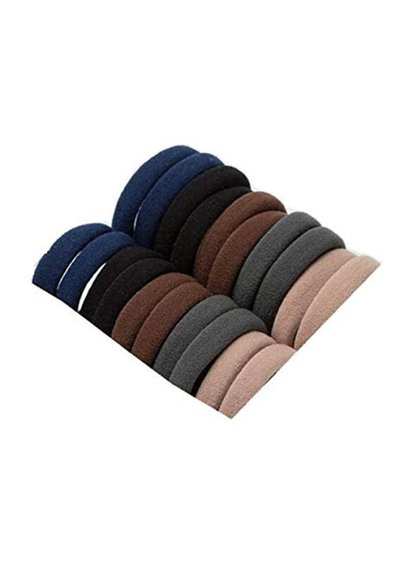 

Generic Seamless Rubber Band Hair Ties for All Hair Types, 20 Pieces