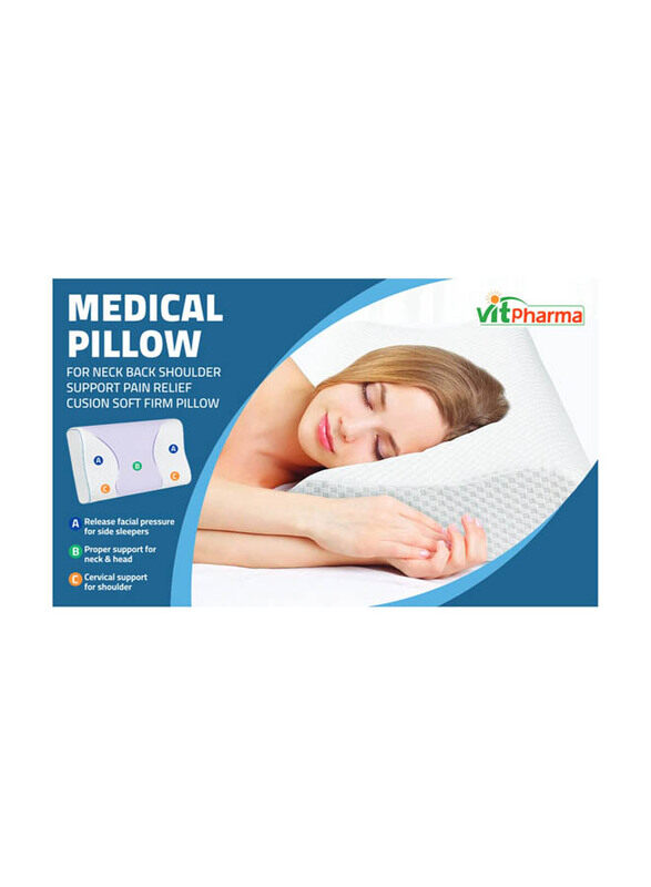 

Vitpharma Medical Pillow, White
