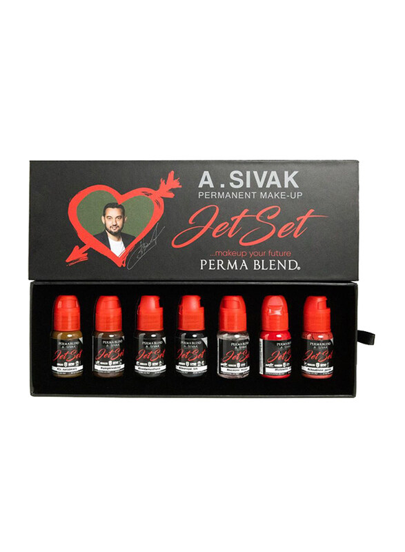 

Perma Blend Sivak Eyebrow Colour Set, 7 Pieces x 15ml, Multicolour