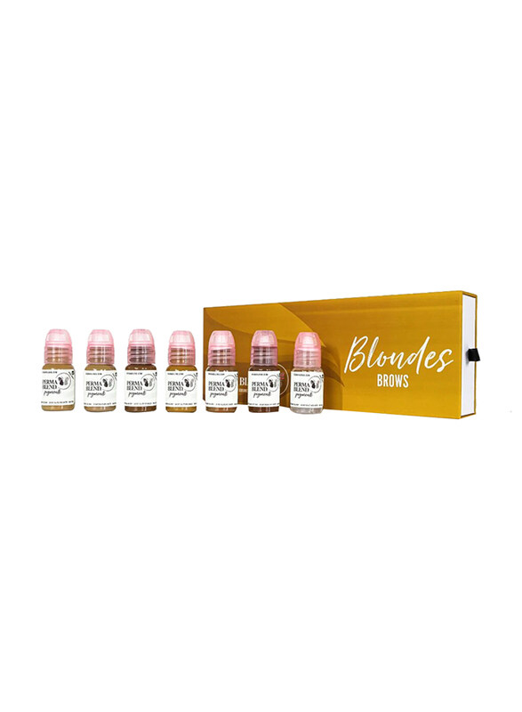 

Perma Blend Eyebrow Colour Pigments Set, 7 Pieces x 15ml, Multicolour