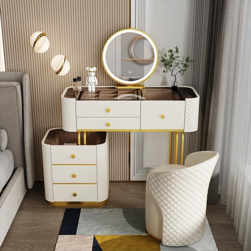 

AWD Dressing Table with Mirror, Stool and Vanity Table, White