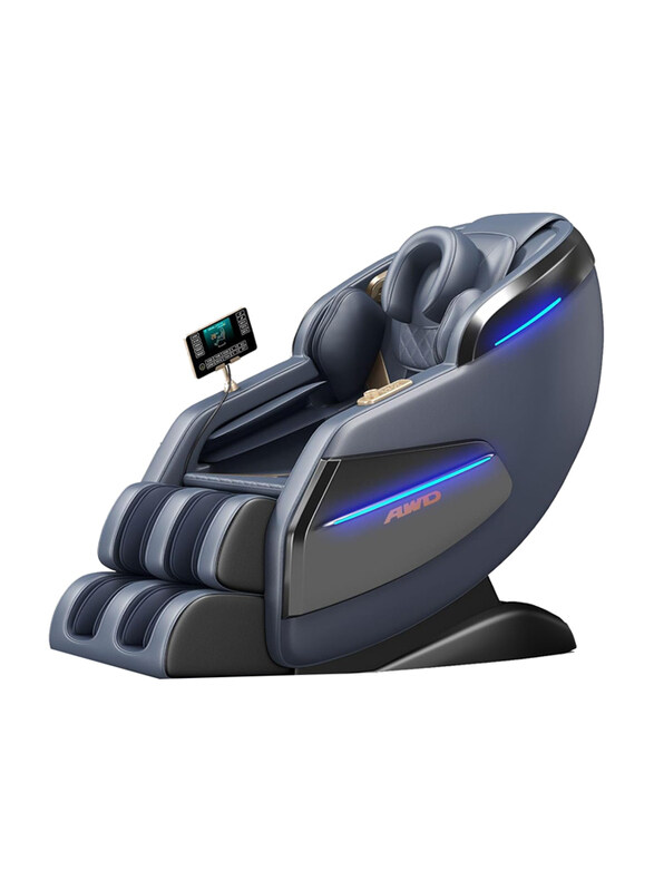 

AWD Head to Toe Full Body Air Bags Massaging Chair with 5 Auto Programs and Bluetooth Speaker, Blue