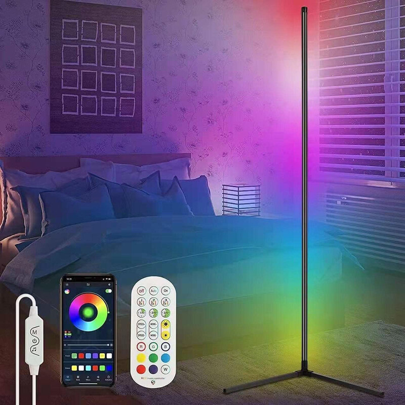 

Generic LED Magic Corner Colour Floor Lamp, Multicolour