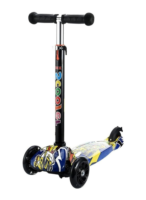 

Generic Graffiti Scooter with 3 Wheels for Kids, Multicolour