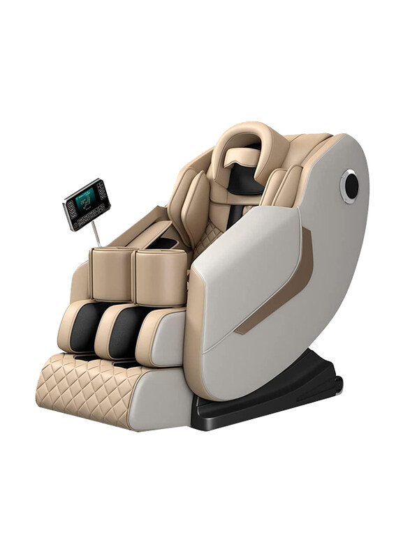 

AWD Full Body Massaging Chair with 5 Auto Programs and Wireless Music Bluetooth Speaker, BK6, Beige