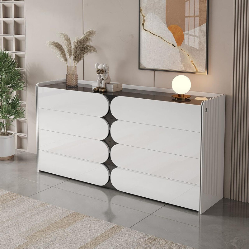 

AWD Modern Sideboard Storage Chest Drawers, White