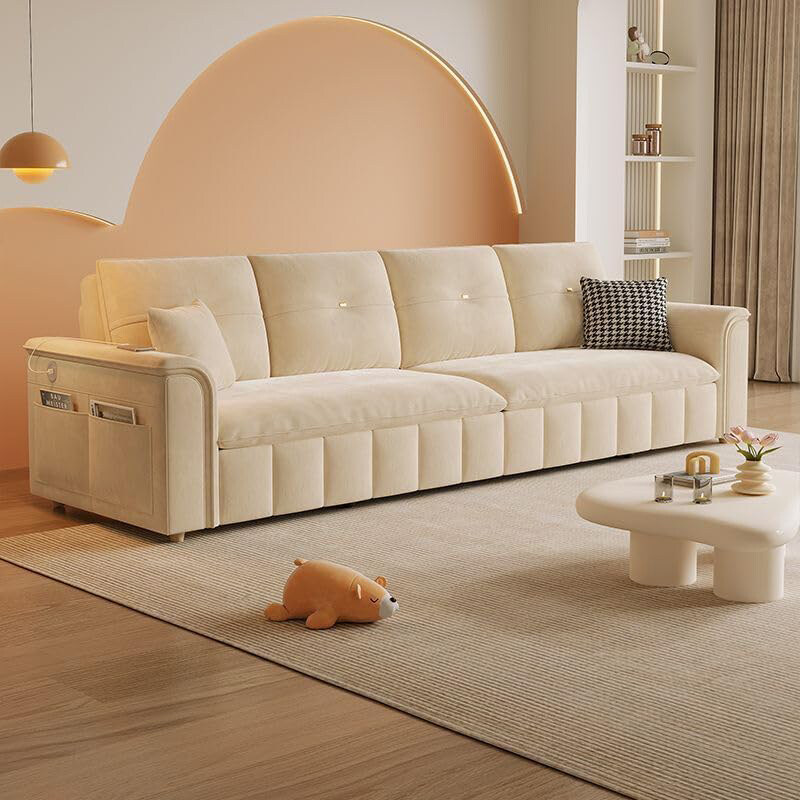 

AWD Multifunctional Convertible Folding Pull-Out Sofa & Bed, Off White