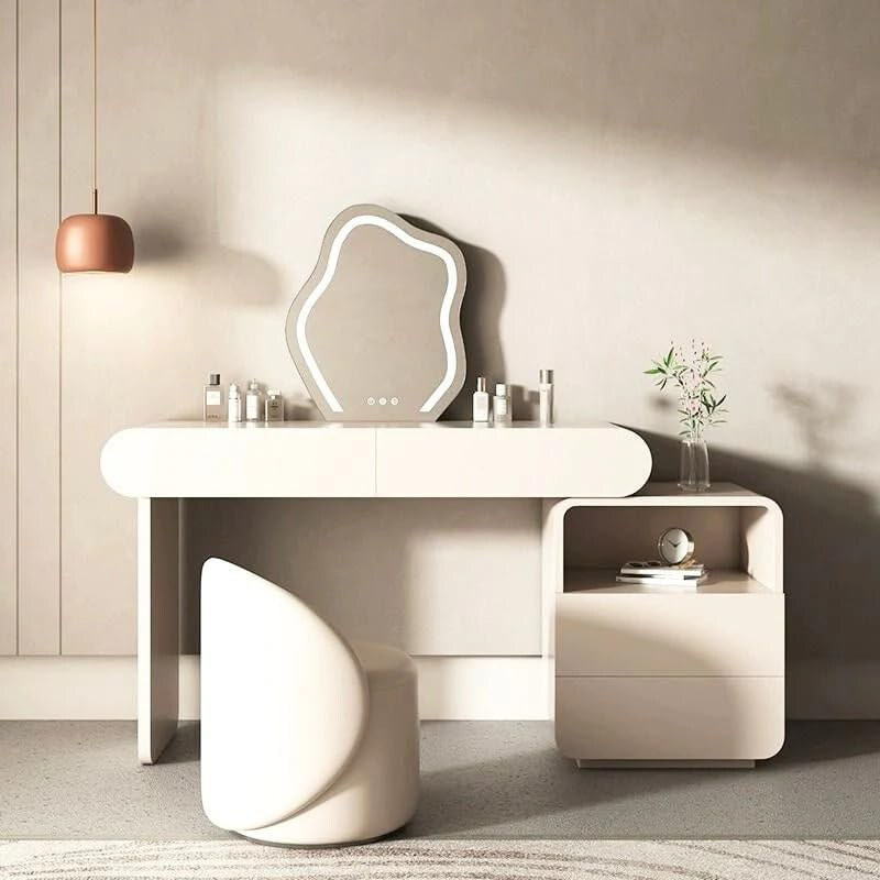 

AWD Dressing Table with Mirror and Stool, White