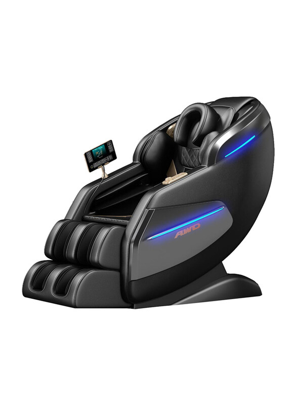 

AWD Head to Toe Full Body Air Bags Massaging Chair with 5 Auto Programs and Bluetooth Speaker, Black