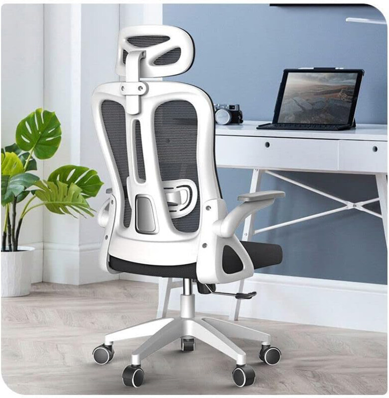 

AWD Super Comfort 360 Degree Flexible Adjustment by Rotation Height Adjustable Ergonomic Computer Office Chair Convenient Lifting Lumbar Pillow, Grey