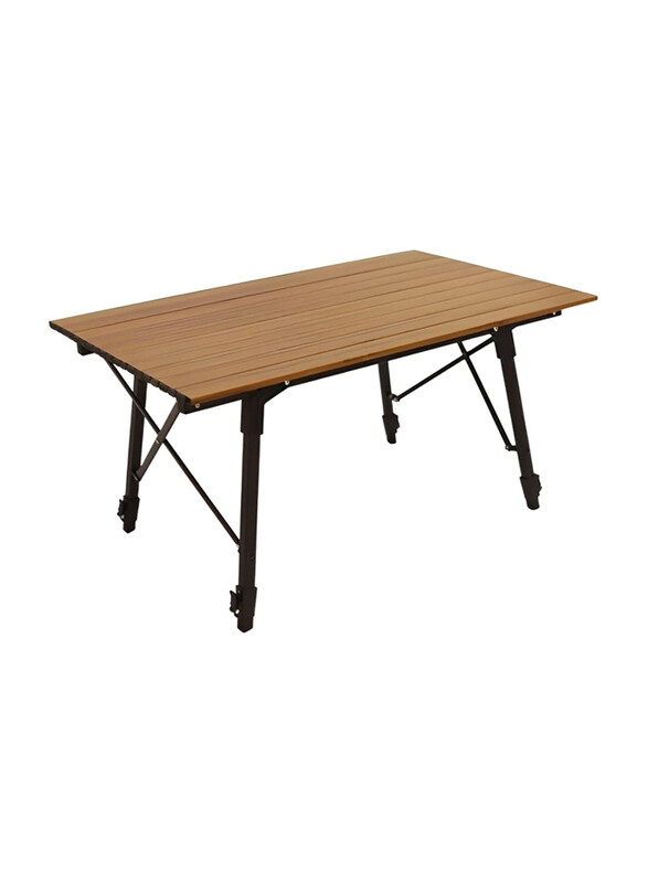 

Generic Camping Foldable Table, Brown/Black