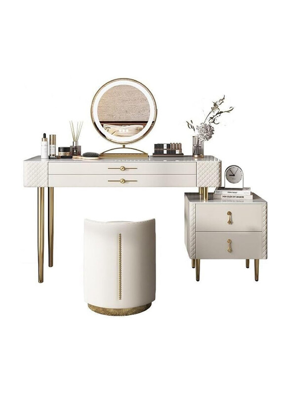

AWD Classy Modern Dressing Table Vanity Set, White