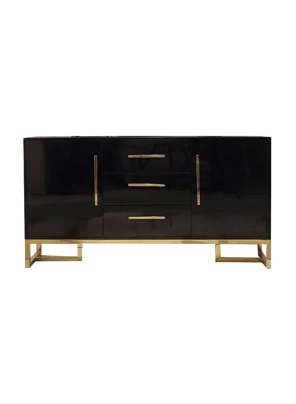 

Generic Elegant Sideboard Storage Organizer Cabinet, Black