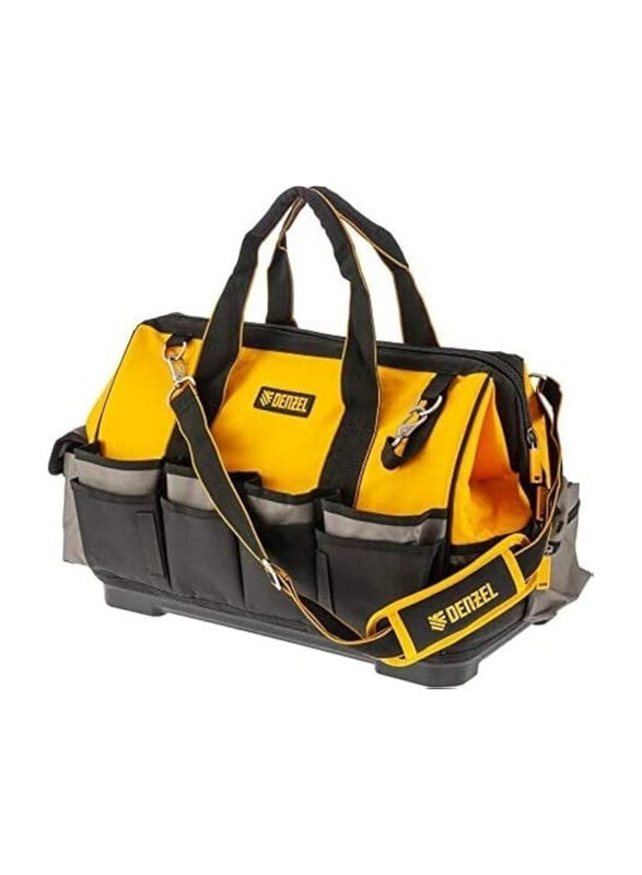 

Denzel Large High Quality Workwear Toolbags, Black/Yellow