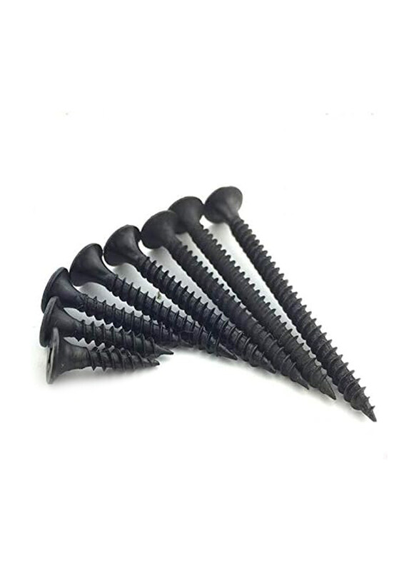 

Handeman 1000-Piece Gypsum Screw, 1/2Inch x 8, Black