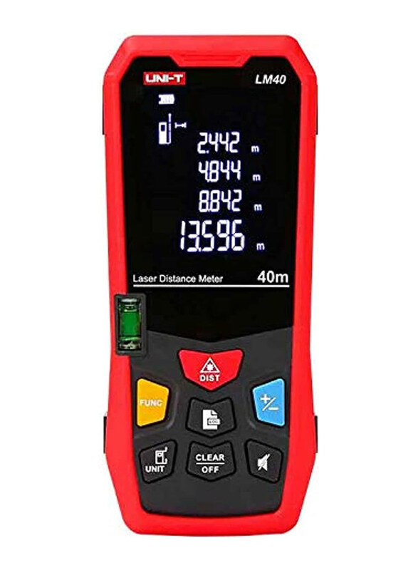 

Uni-T 40-Meter Laser Distance Meter, LM40, Black/Red