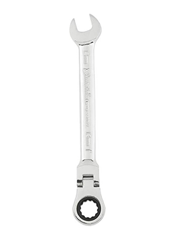 

Mtx 13mm Crv Hinge Mirror Chrome Combination Ratchet Wrench, 148659, Silver