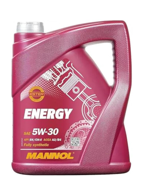 

Mannol 4 Liters 7511 Energy 5W-30 Germany Synthetic Engine Oil, Pink