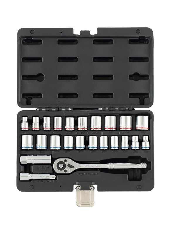 

Denzel 24-Piece Socket Set, 7714101, Multicolour