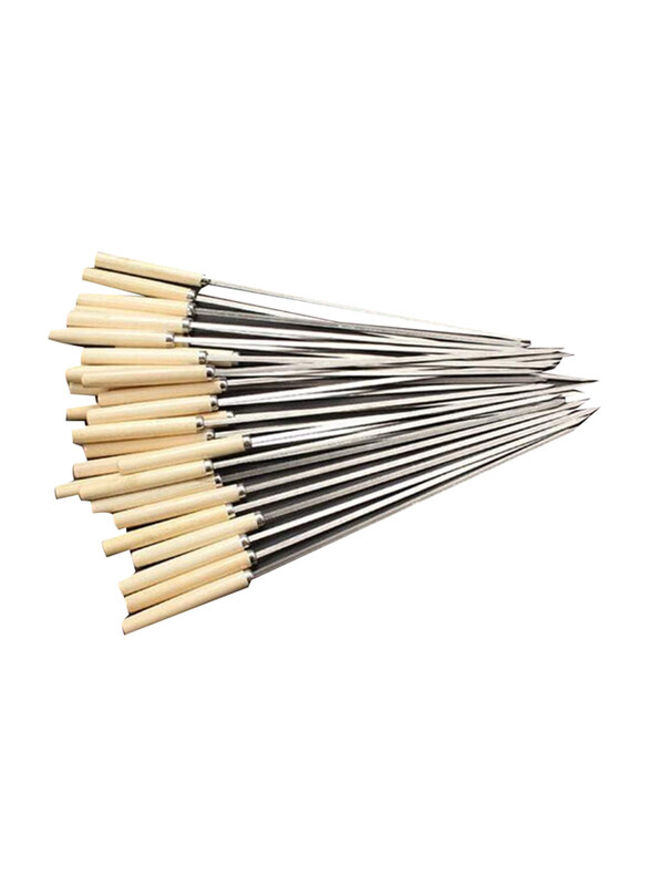 

Cestbon Grilling Kebab Skewers Stainless Steel Needles, 20 Pieces, Beige
