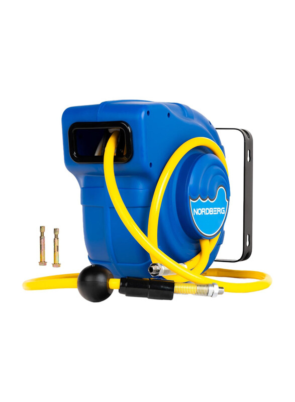 

Nordberg Retractable Air Compressor Hose Reel, Multicolour