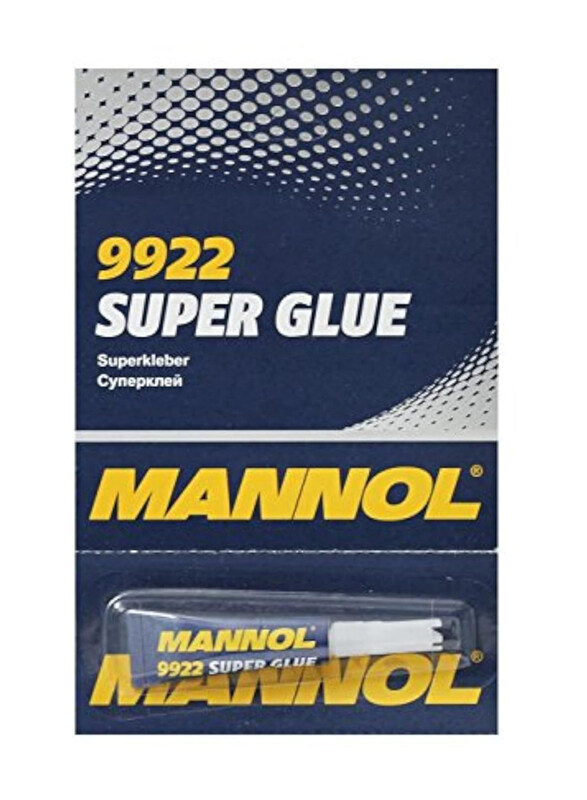 

Mannol HTE Cyanoacrylate Adhesive Fast Bonding Super Strength Glue, 3g, White