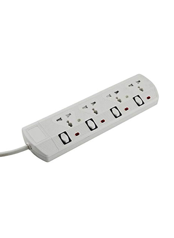 

RR Global Electrical Extension Cord, 250V, White