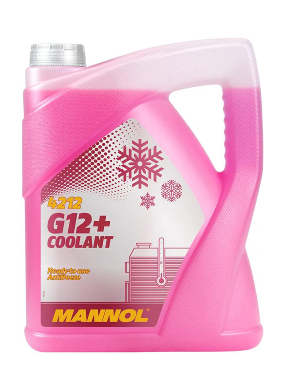 

Mannol 5 Liters Coolant Antifreeze G12+ Red Ready Mixed -30°C / +125 German Hi Spec, Pink