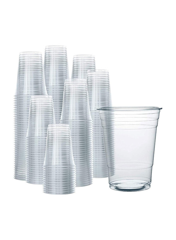 

HTE 12oz 100-Piece Strong Disposable Juice Cup Set, Clear