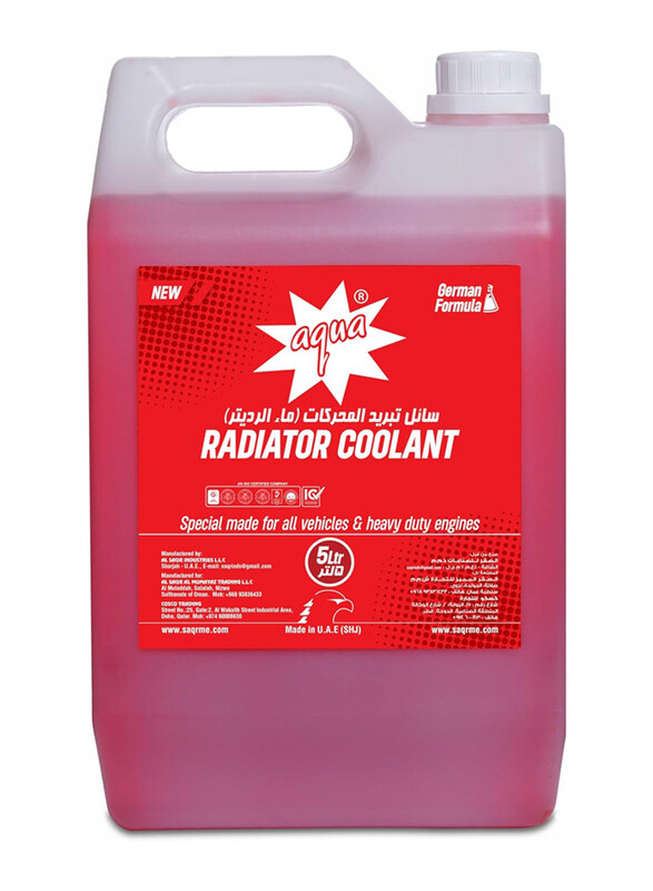 

Aqua 5 Liters Radiator Coolant Red German Formula, Pink