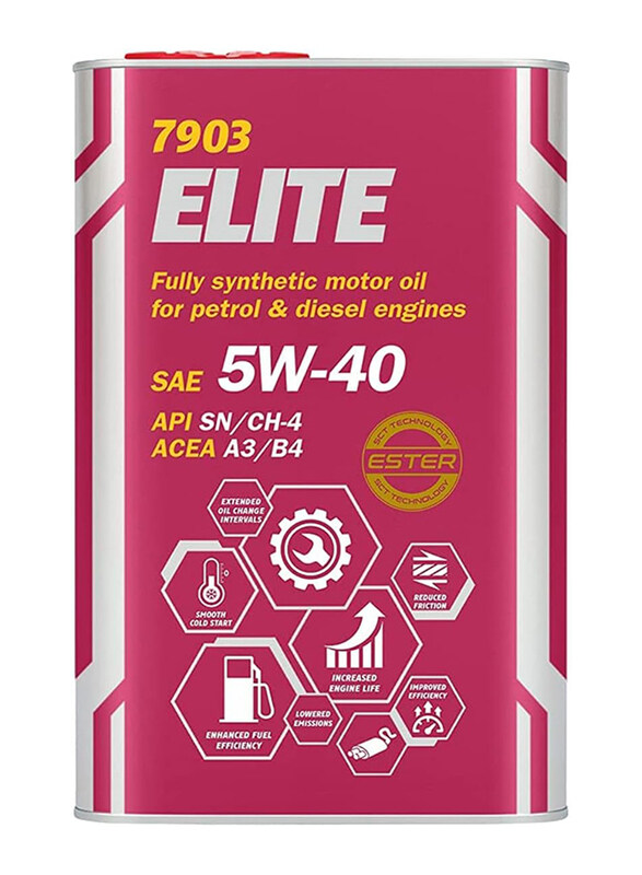 

Mannol 1 Liter 7903 Elite 5W-40 Universal Easter Motor Engine Oil, Pink