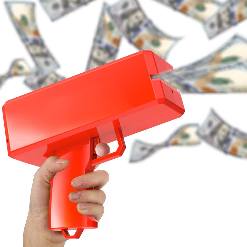

Skeido Paper Playing Spray Money Toy Gun, Su-140, Red
