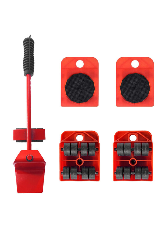 

Ginfonr Furniture Lifter Heavy Furniture Moving Tools, Red/Black