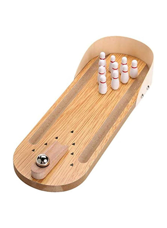 

Generic Funny Wooden Desktop Mini Bowling Games, Ages 3+, Multicolour