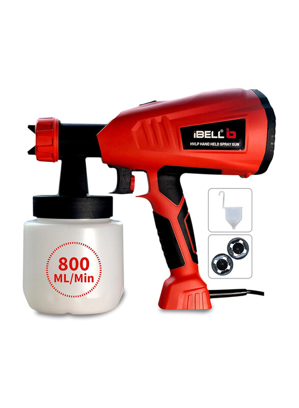 

Ibell Hvlp Paint Sprayer, 800ml, Red