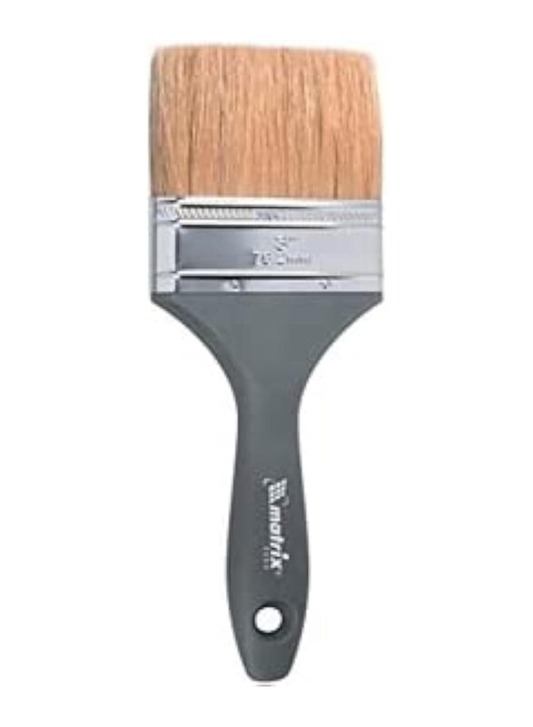 

Mtx 2.5-inch Flat Brush Euro with Natural Bristle & Plastic Handle, Brown/Black