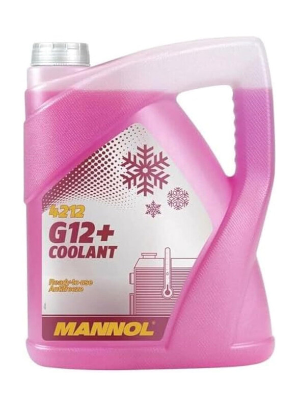 

Mannol 5 Liters 4212 G12+ Antifreeze Coolant, Red