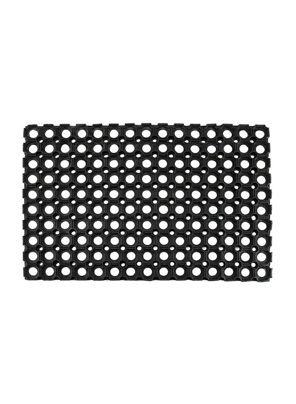 

Pannama DOOR MAT 22mm Rubber Hollow Door Mat 40 x 60cm, Black