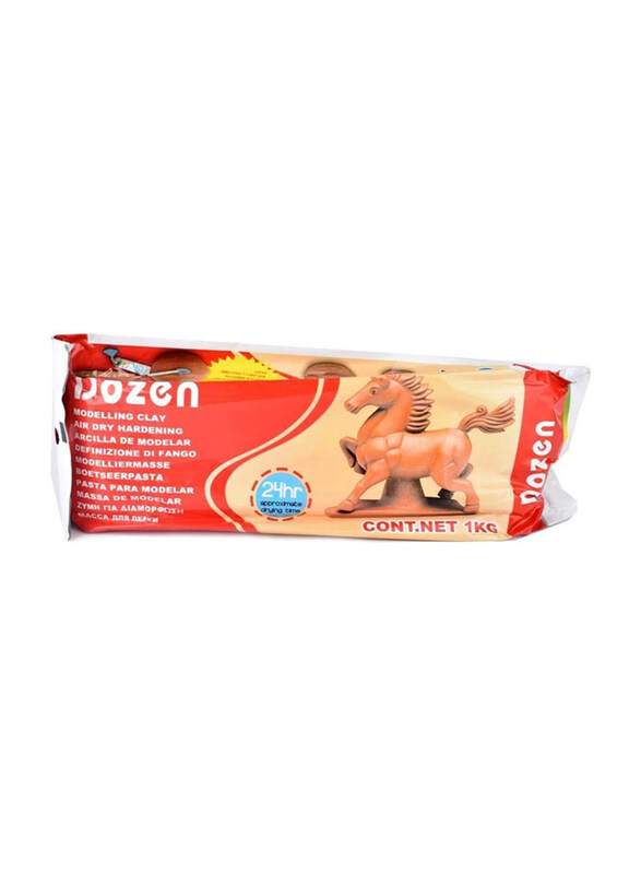 

Dozen Pottery Clay, 1Kg, Brown