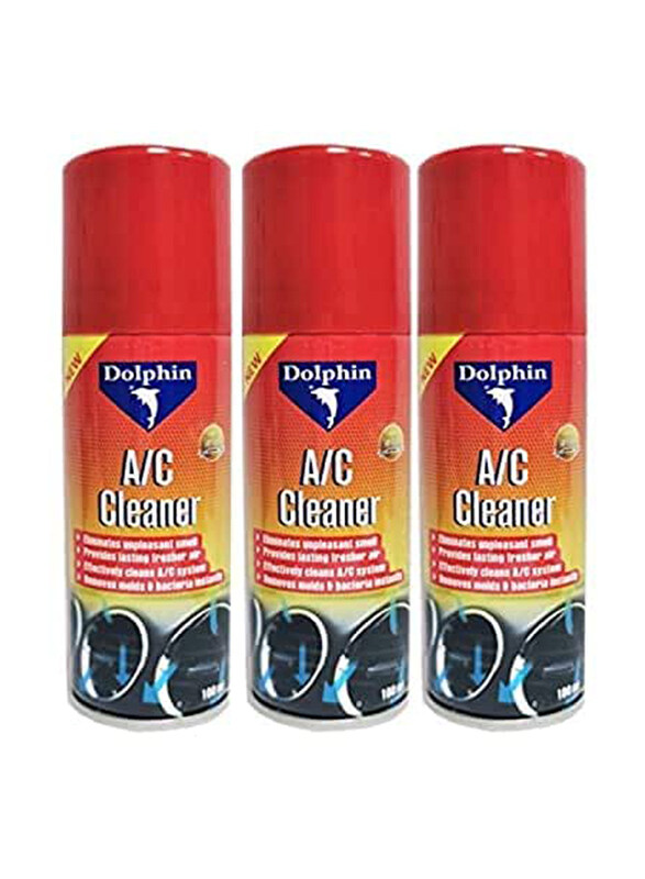 

Dolphin 3-Piece 100ml AC Cleaner and Sanitizer, Orange