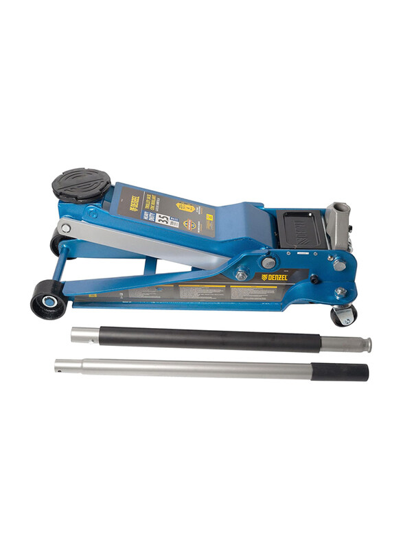 

Denzel Heavy Duty Hydraulic Trolley Jack Quick Lift, 3.5 Tons, 7751135, Blue/Black