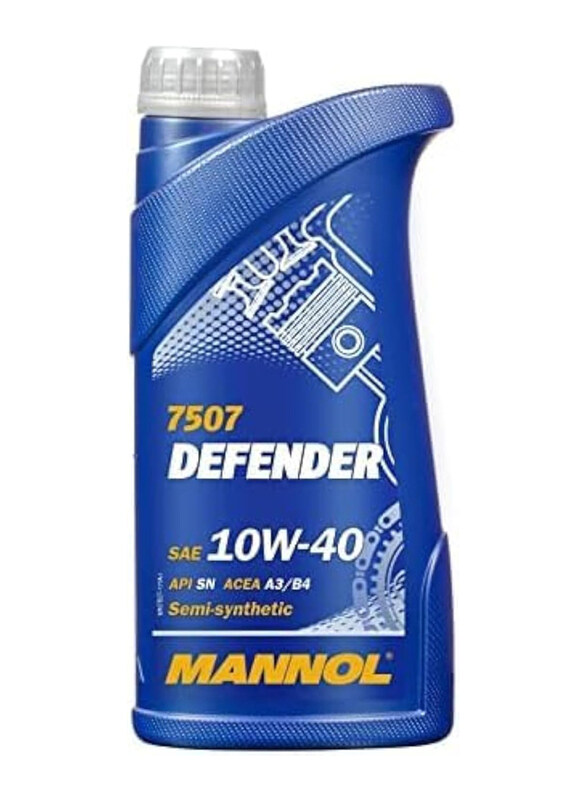 

Mannol 7507 1 Liter Defender 10W-40 Engine Oil With Esters, Blue
