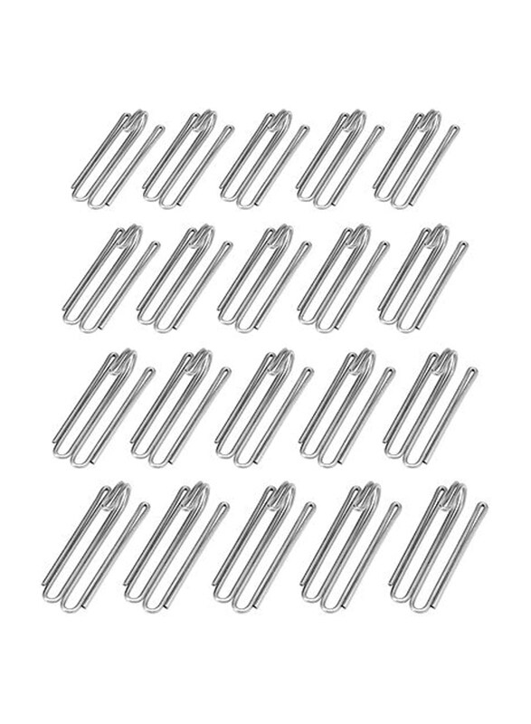 

Ikea Riktig Steel Metal Curtain Hooks, 20 Piece, Silver