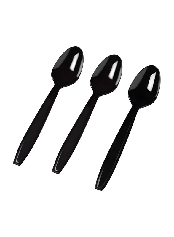 

Generic Disposable Plastic Spoon, Spoon, 100 Pieces, Black